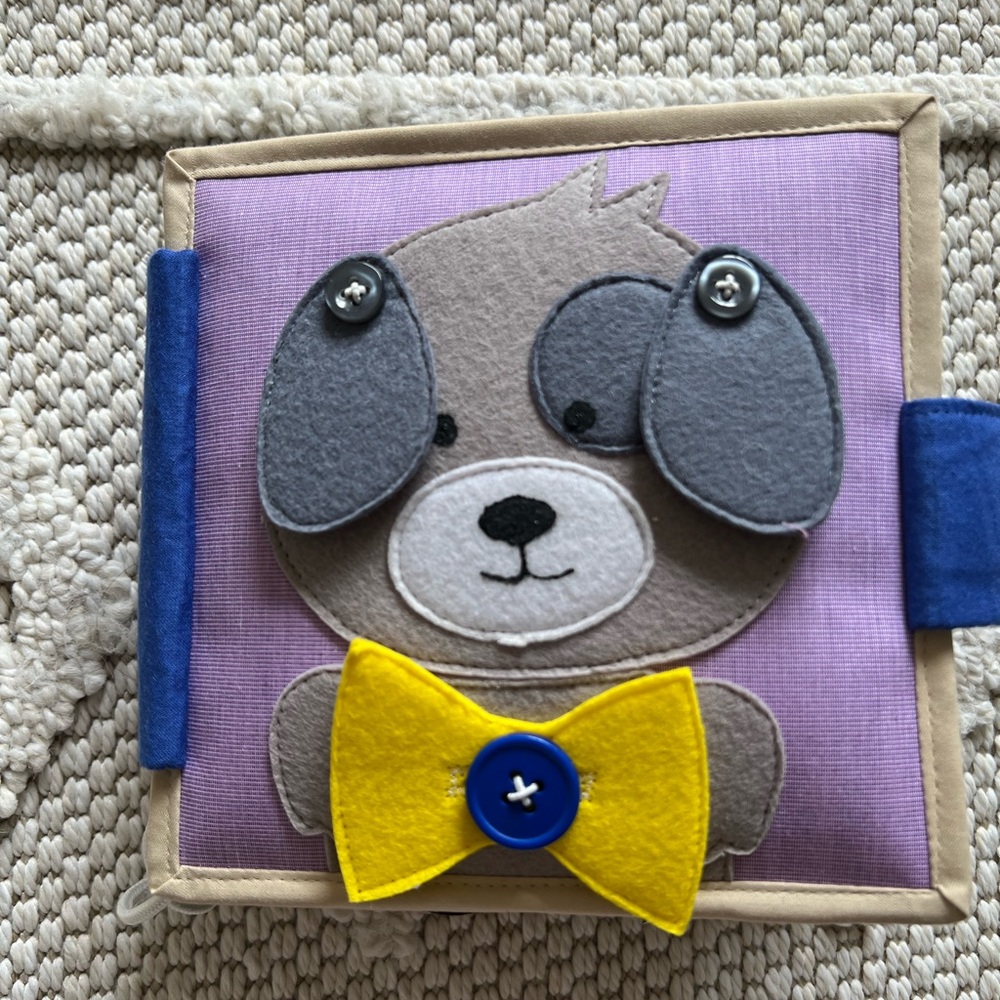 Little dapper puppy mini quiet book by Educating Amy